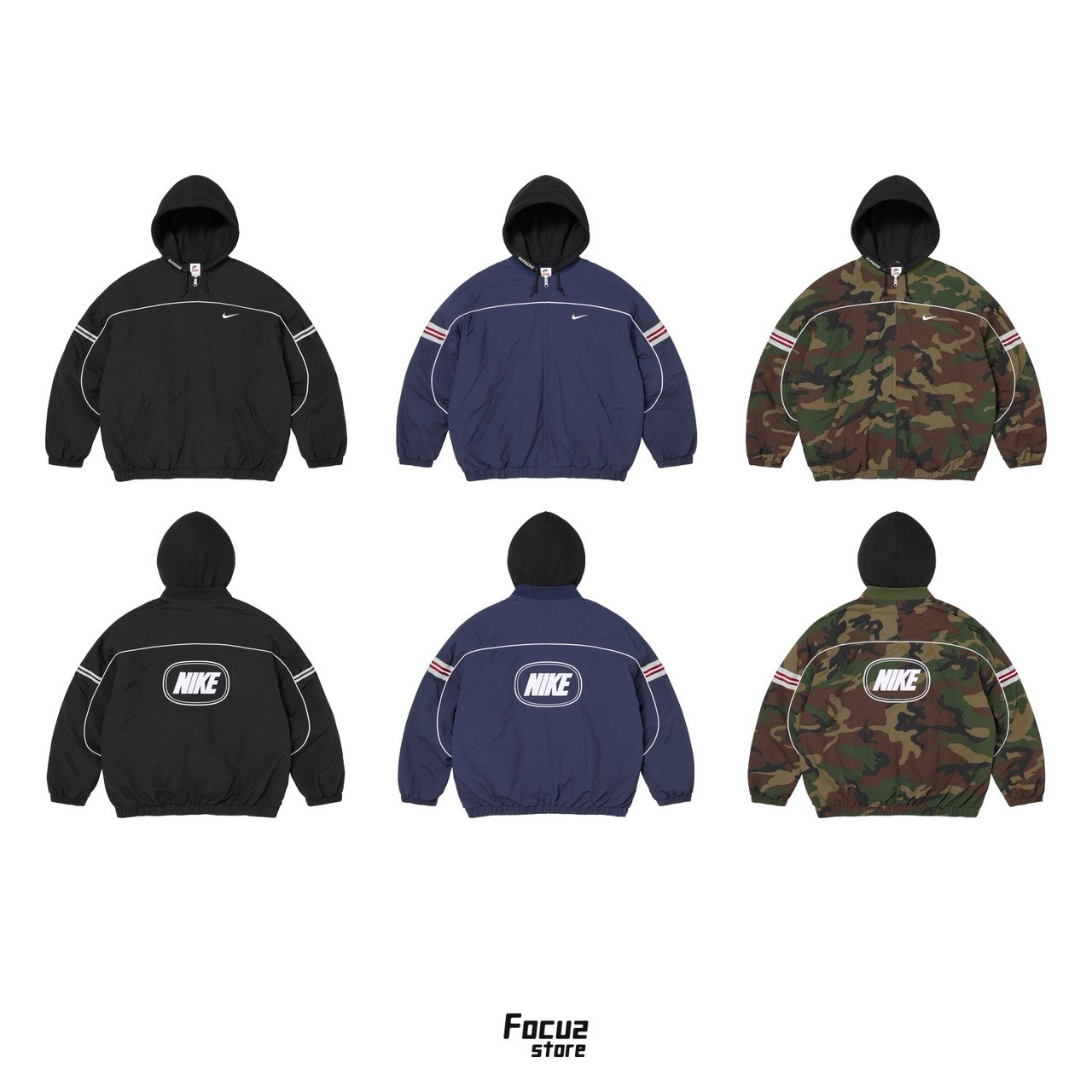 【Focus Store】現貨 Nike x Supreme FW26 Week6  Nylon Hooded Jacket 尼龍 連帽外套 兩色