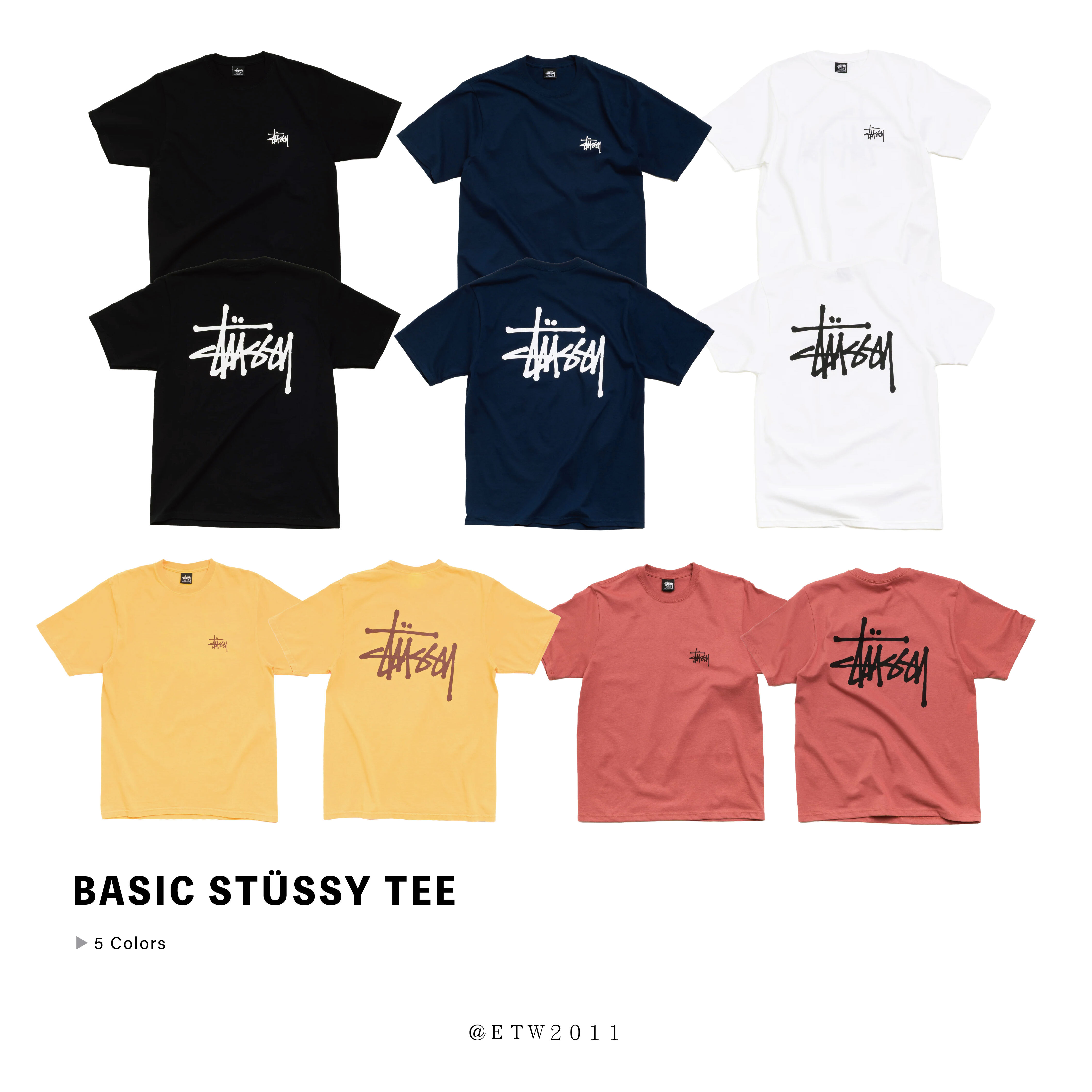 ☆ETW☆【EASY TO WEAR】Stussy 26SS BASIC STÜSSY TEE 經典 字體 短T 短袖 短TEE
