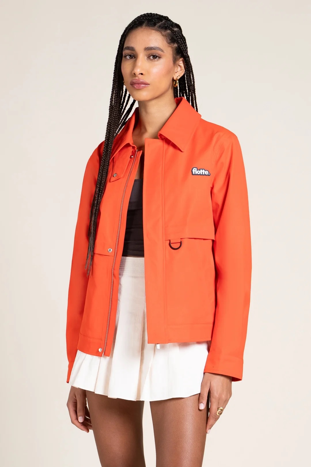 1FT1007-196 [FLOTTE] Ambroise Waterproof Jacket Red #26001 (EU)