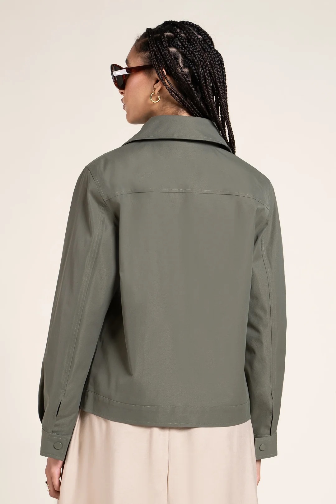 1FT1007-195 [FLOTTE] Ambroise Waterproof Jacket Khaki #26001 (EU)