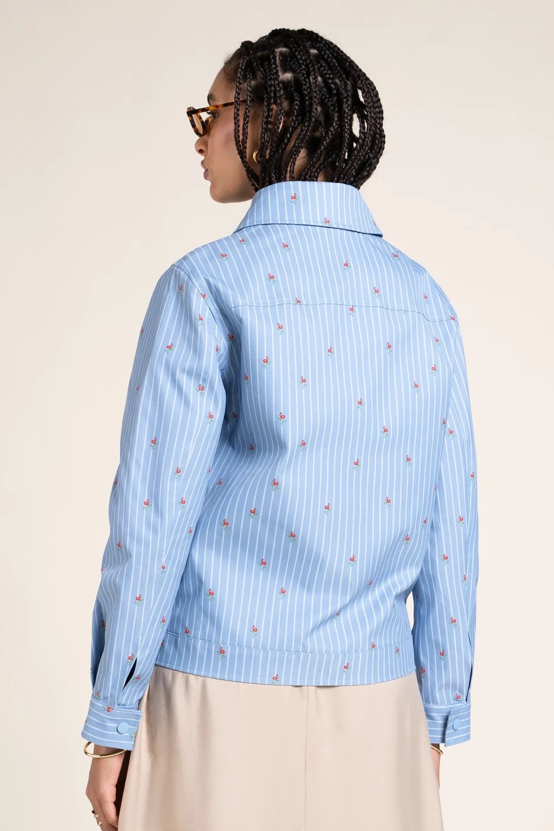 1FT1007-194 [FLOTTE] Ambroise Waterproof Jacket Oxford Bleu #26001 (EU)