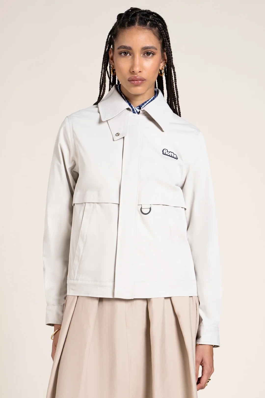 1FT1007-193 [FLOTTE] Ambroise Waterproof Jacket Craie #26001 (EU)