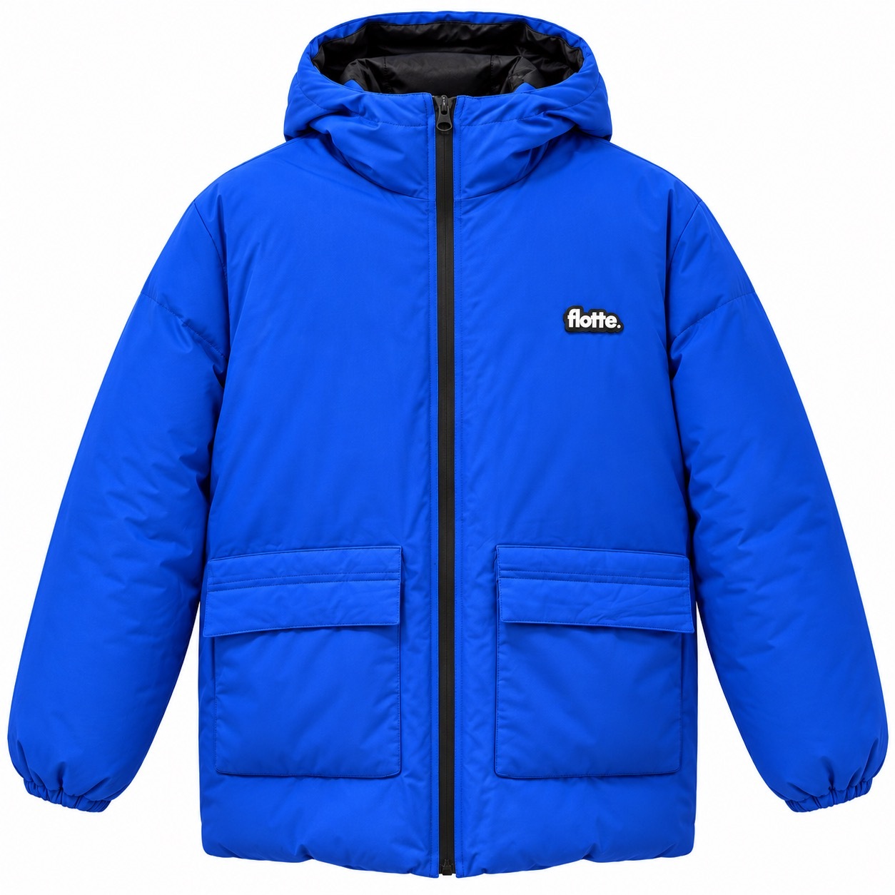 1FT1007-211 [FLOTTE] Varenne Reversible Padded Jacket Royal Blue - Ombre #25053 (EU)
