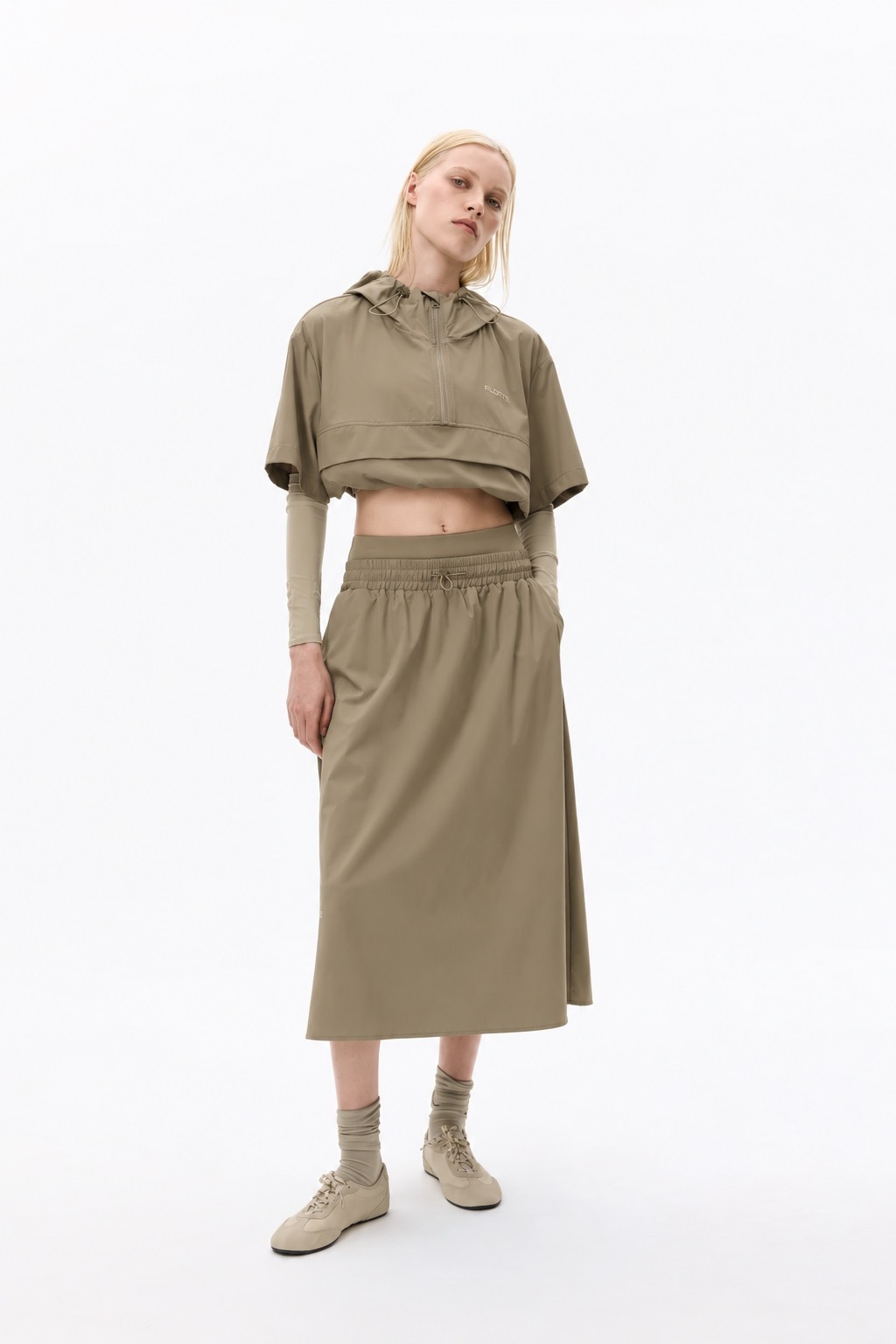1FT1007-230 [FLOTTE] Mirabelle UV Protection Skirt Khaki #26072 (EU)