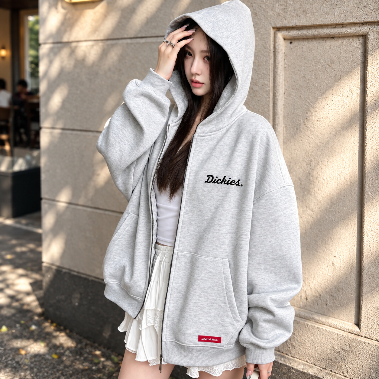 現貨Dickies 厚磅 內刷毛 「左胸刺繡字體」拉鍊外套 DKU263NKJX67