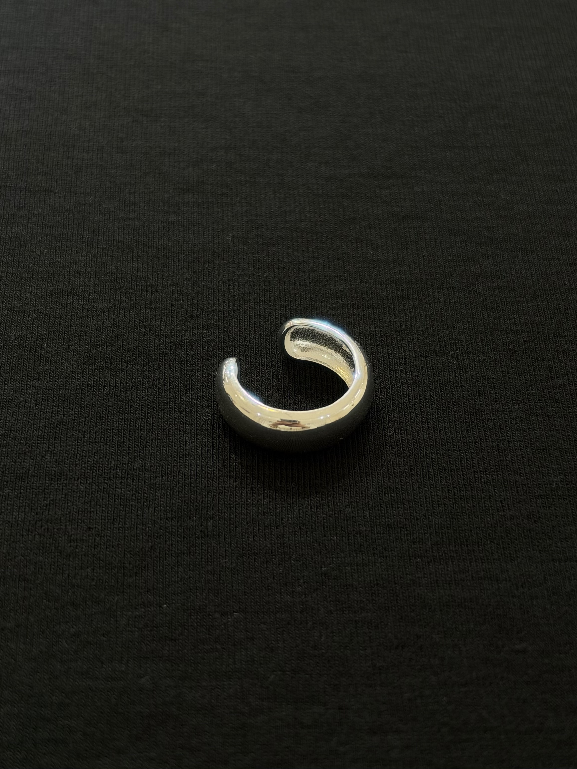 925sliver 滑面粗身開口戒指