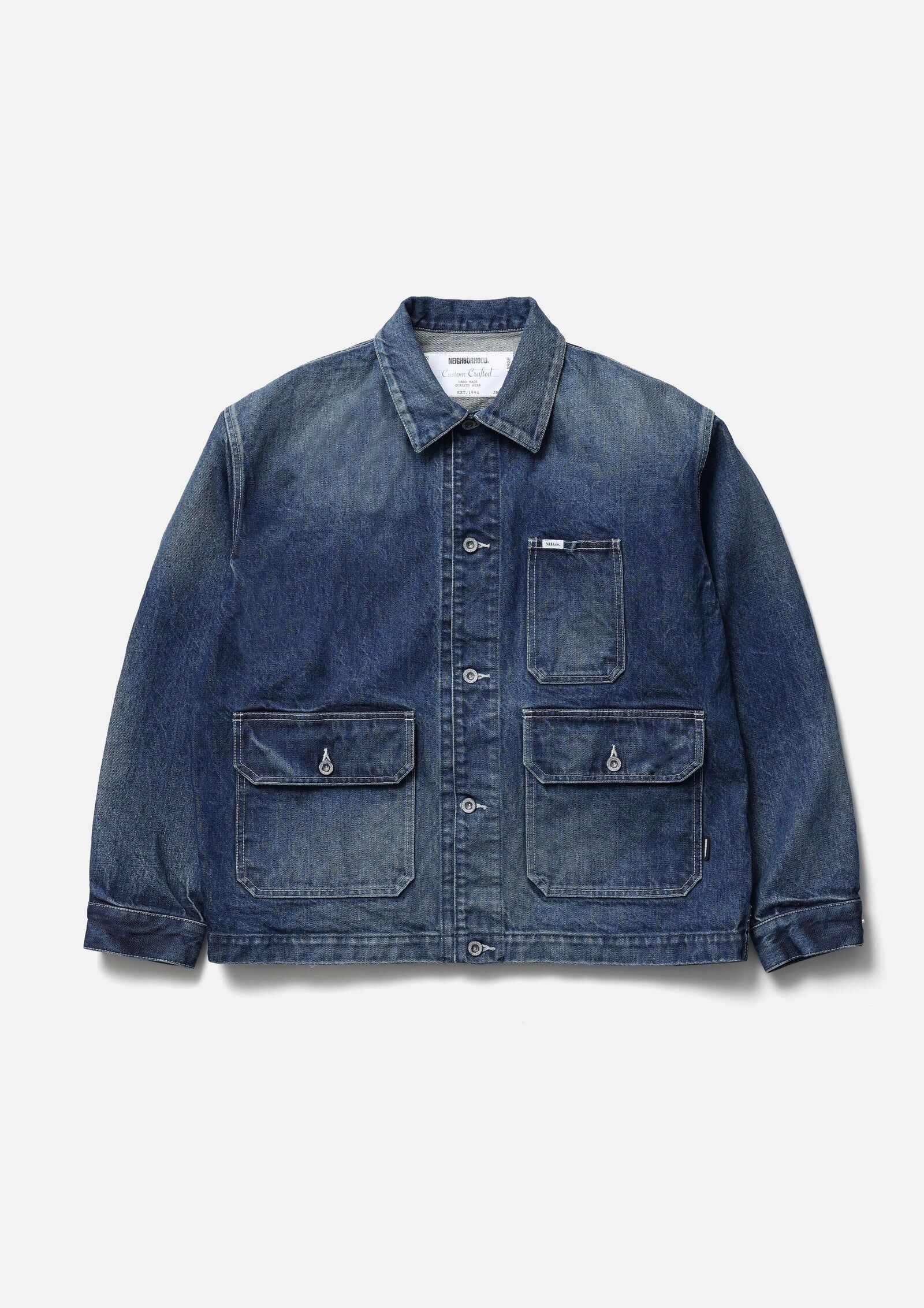 『代購商品』2026AW NEIGHBORHOOD NBHD WASHED DENIM ENGINEER JACKET 丹寧 牛仔 外套 262SPNH-JKM01