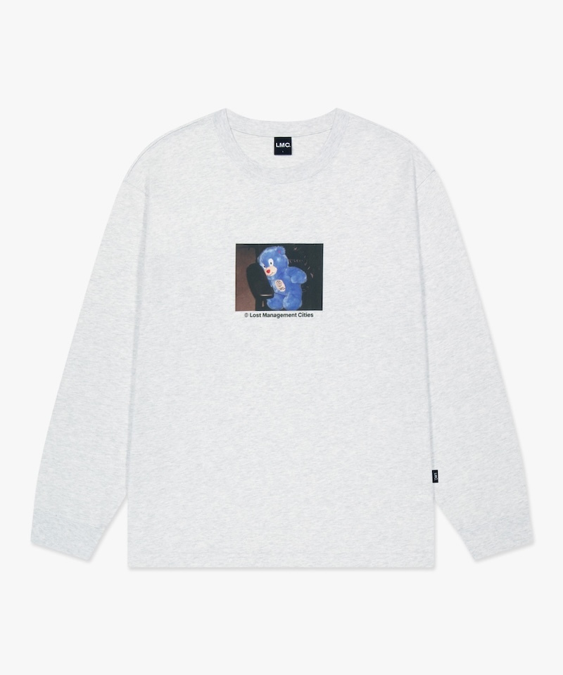 LMC - PHOTO BEAR LOGO LONG SLV TEE - HEATHER GRAY