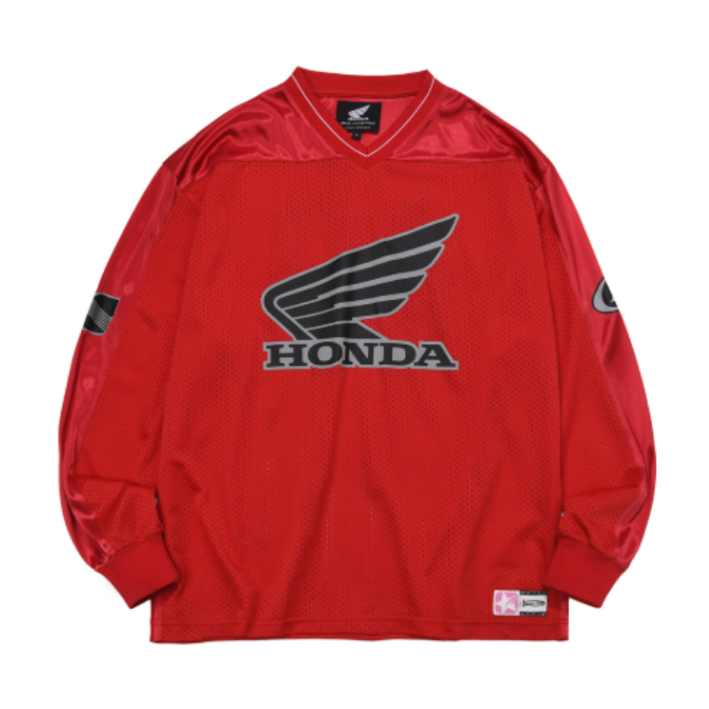 【代購】本田 HONDA PHYSICAL EDUCATION Original Wing Logo Mesh Long Sleeve 經典羽翼網眼長袖網眼球衣