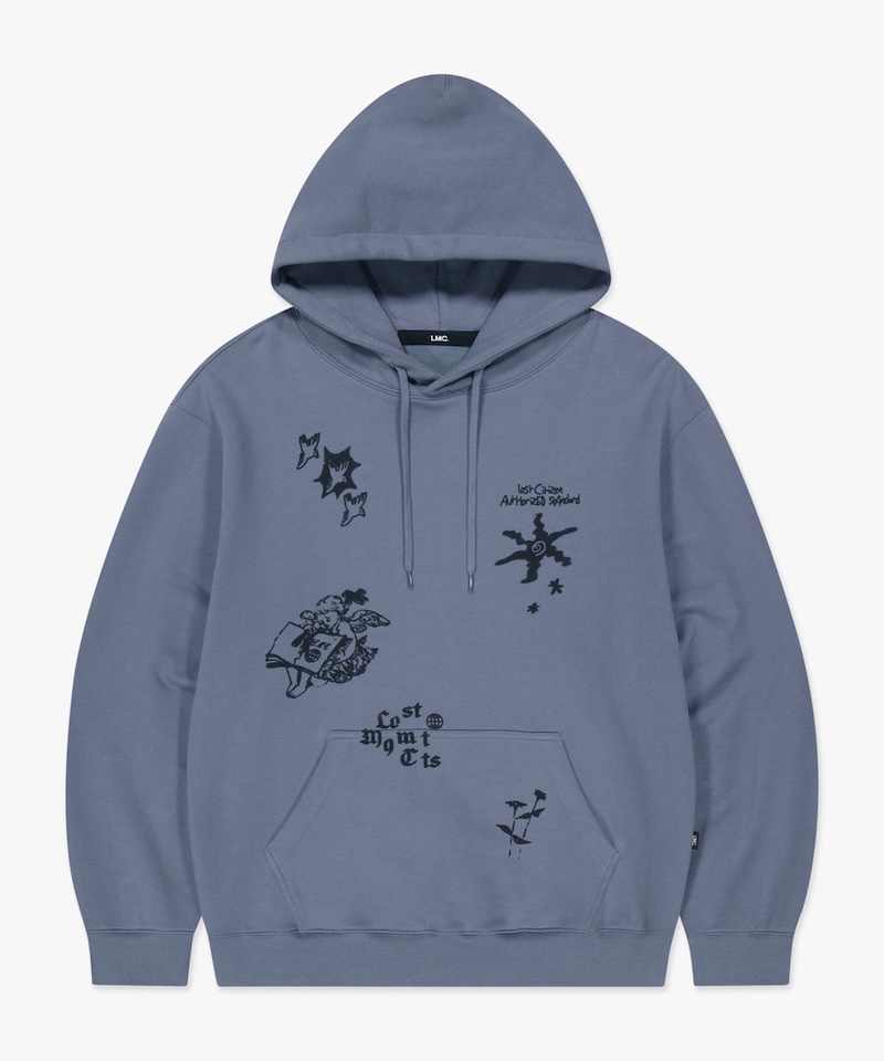 LMC - STAMP GRAPHIC HOODIE - LT BLUE
