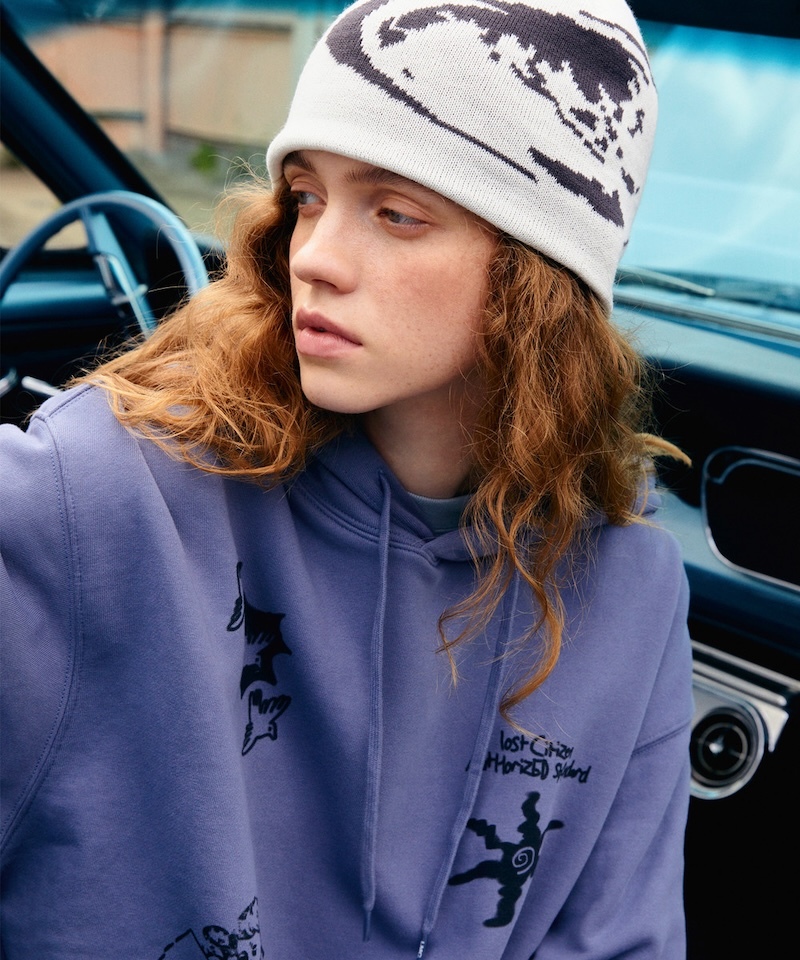 LMC - STAMP GRAPHIC HOODIE - LT BLUE