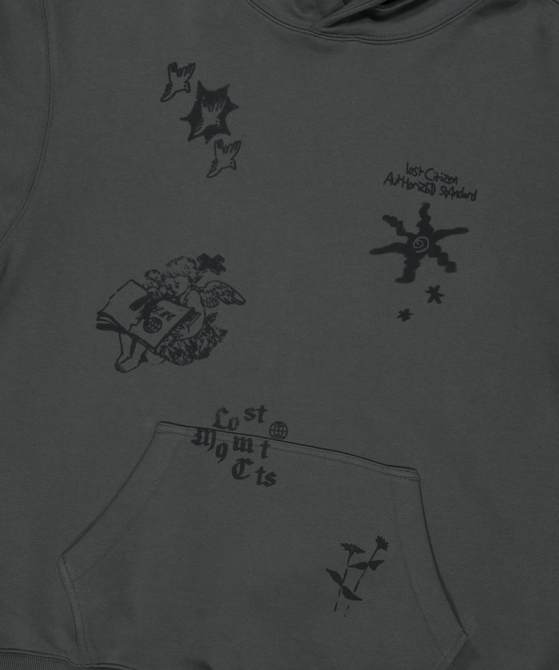 LMC - STAMP GRAPHIC HOODIE - CHARCOAL