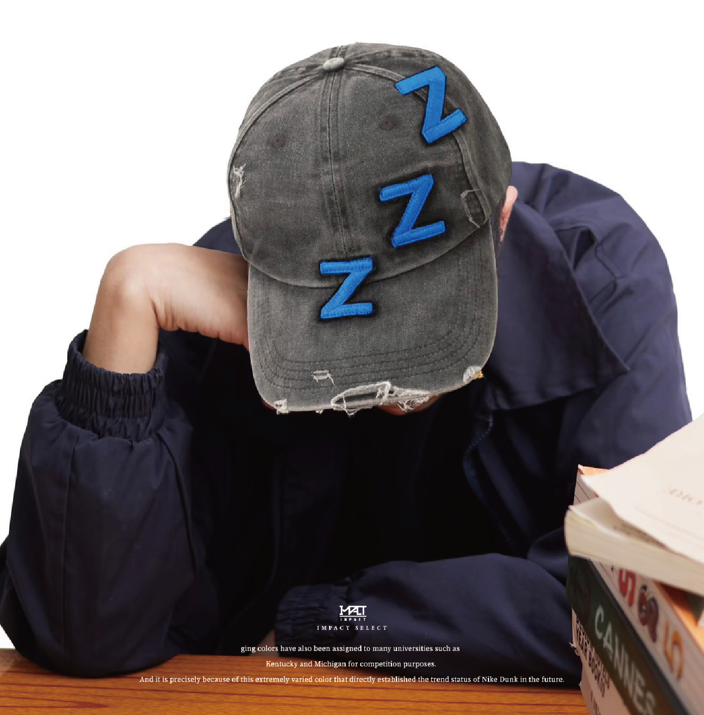 早八精神具現化 ZZZ 困困困 棒球帽