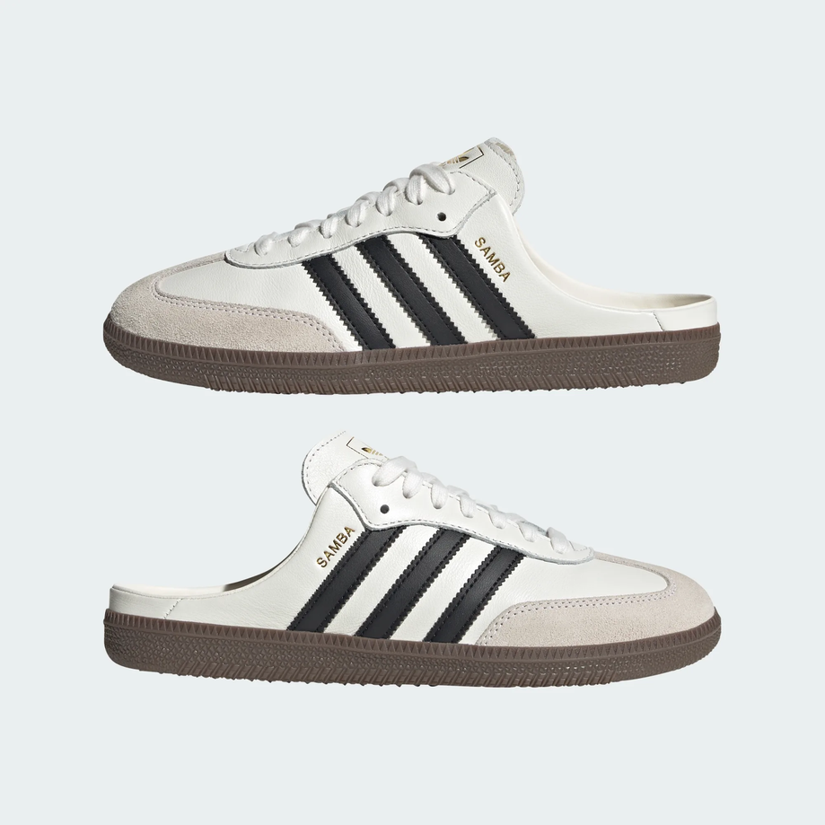 【預訂】ADIDAS SAMBA MULE OG 白黑金章 穆勒鞋-WOMEN(UNISEX)