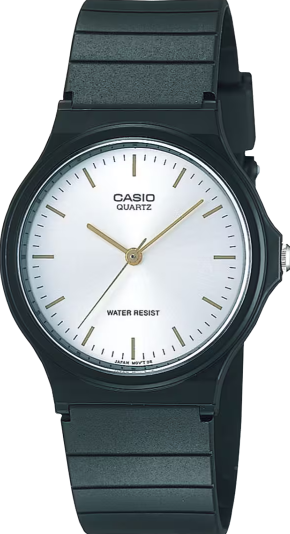 萬年鐘錶 - CASIO 卡西歐  超輕薄感指針錶 / 男錶 / 女錶 / 學生錶 MQ-24-7E2 錶徑34.9MM