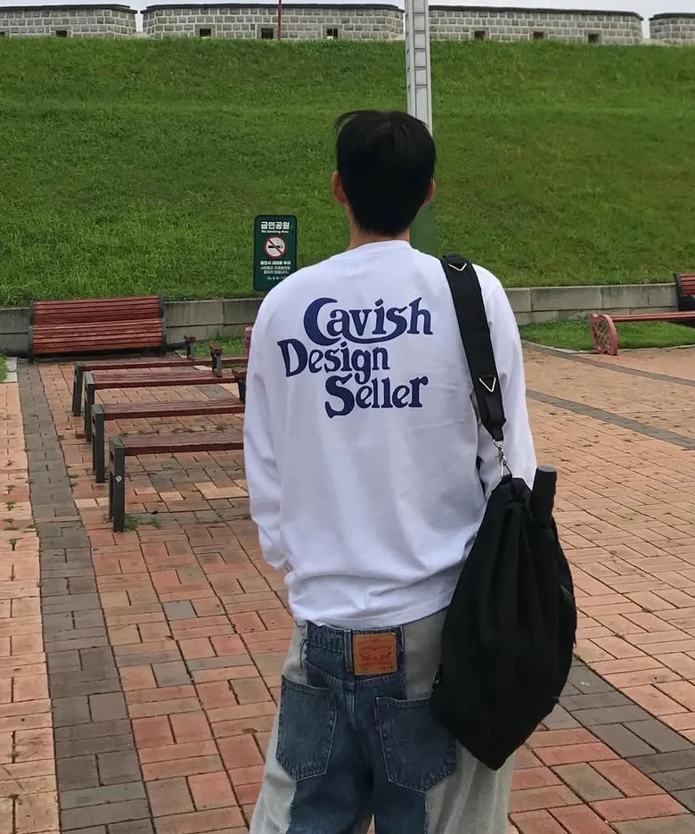 （現貨）韓牌 CAVISH SELLER logo 長袖 CV2ESUT550A