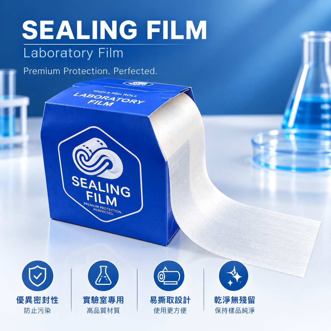 Laboratory sealing film