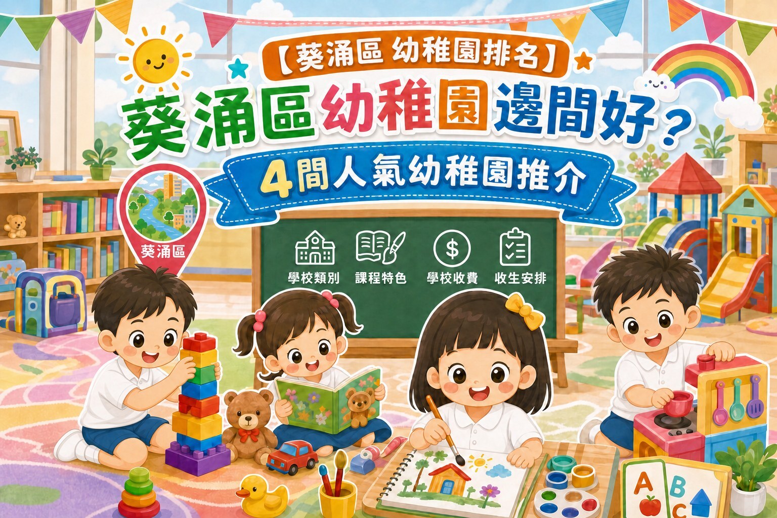 【葵涌區幼稚園排名】葵涌幼稚園邊間好？4間人氣幼稚園推介