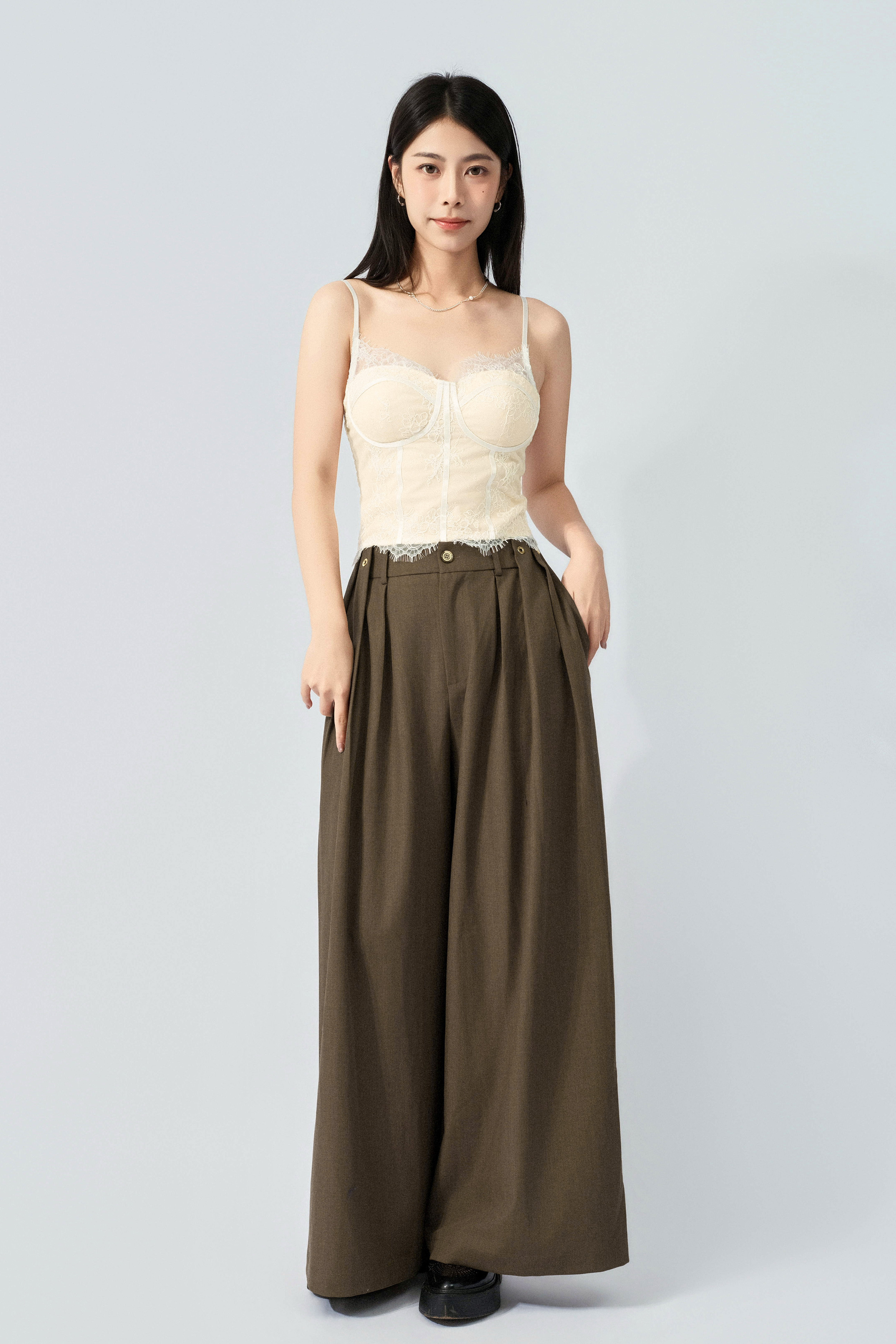 通透薄蕾絲網bra top（預購產品）