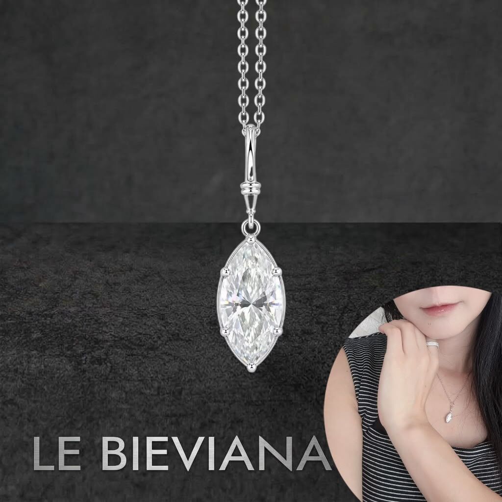 2卡莫桑馬眼石925純銀頸鏈A100🔸LE BIEVIANA GRA 認證 D grade (7-10日寄出)