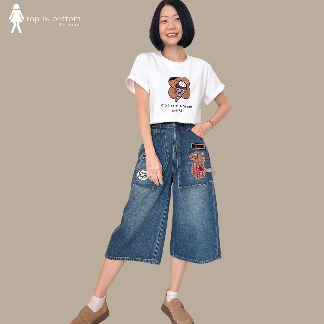 SHORT SLEEVE CAT ICE CREAM TEE