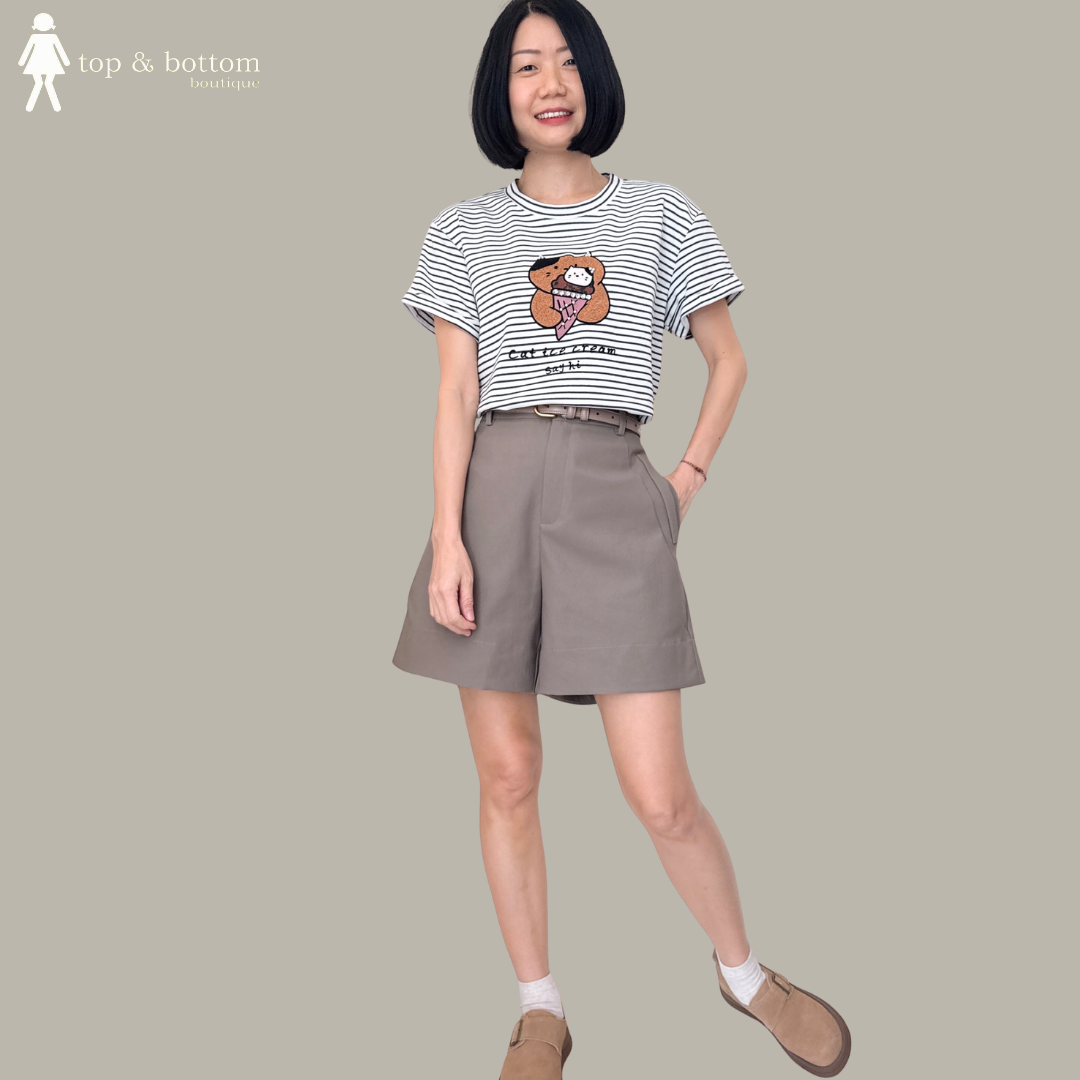 SHORT SLEEVE CAT ICE CREAM TEE