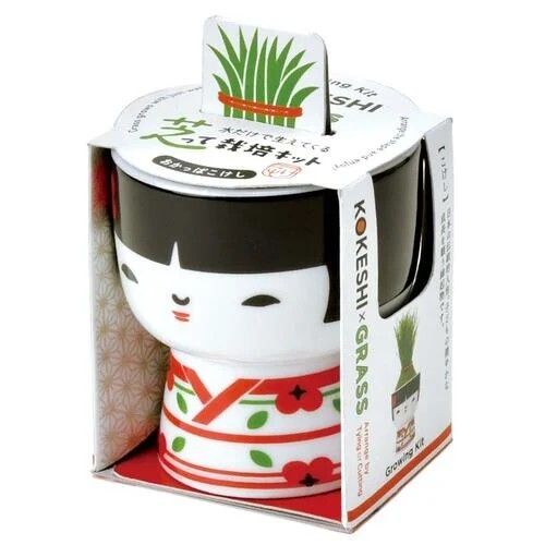 Seishin GD-104803 KOKESHI Grass -  Bobbed