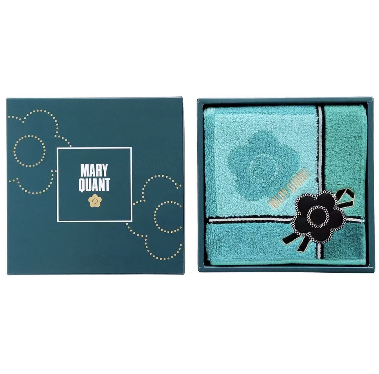【預購】JM100703 MARY QUANT 經典黑雛菊手帕禮盒