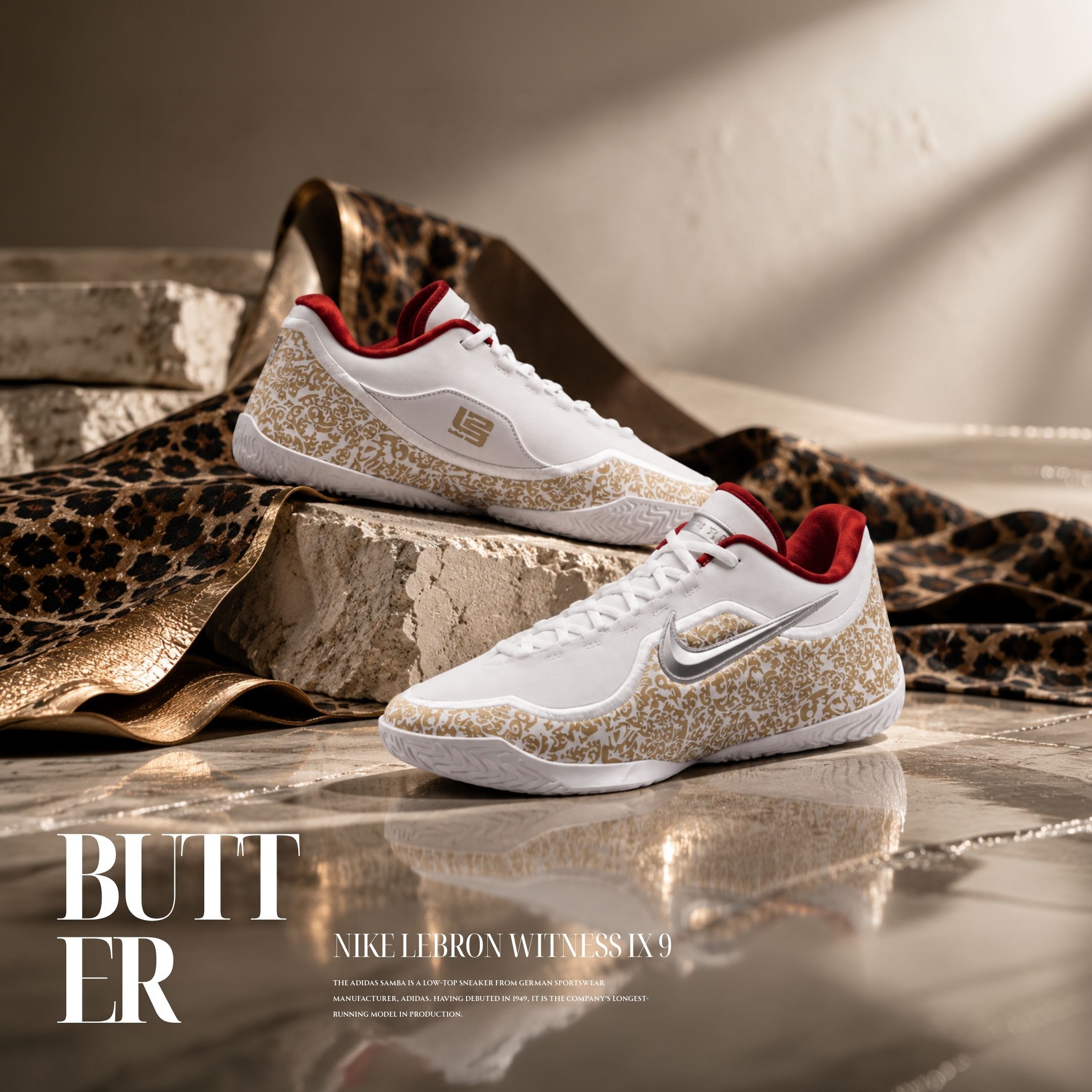 NICEDAY 現貨 Nike LeBron XXIII EP 白紅 詹姆斯 勒布朗 老詹 詹皇 豹紋 白 奶油 IM5124-100