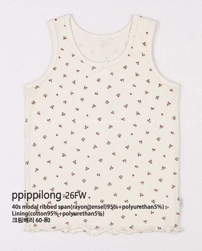 正韓秋Ppippilong 女寶櫻桃背心