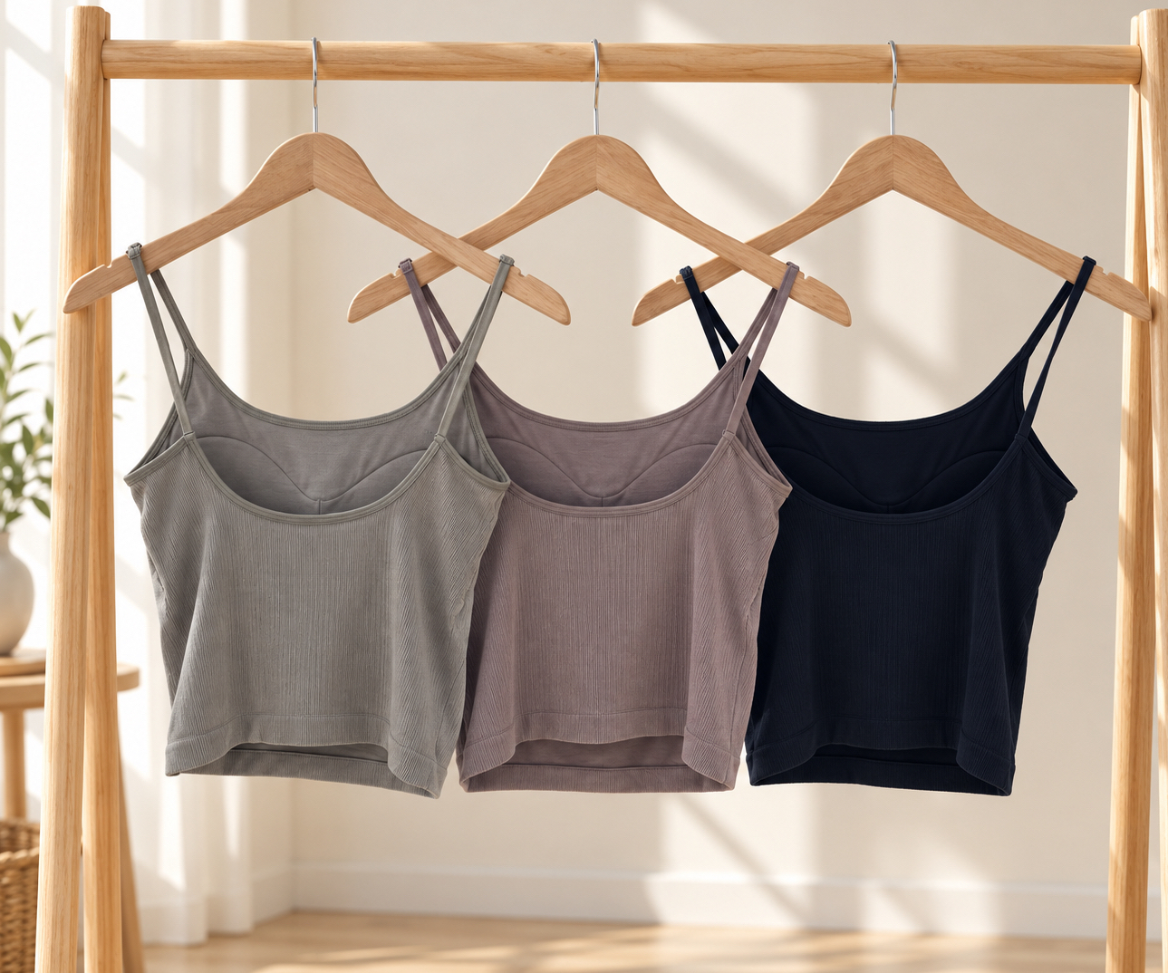ADJUSTABLE STRAP PADDED CAMISOLE