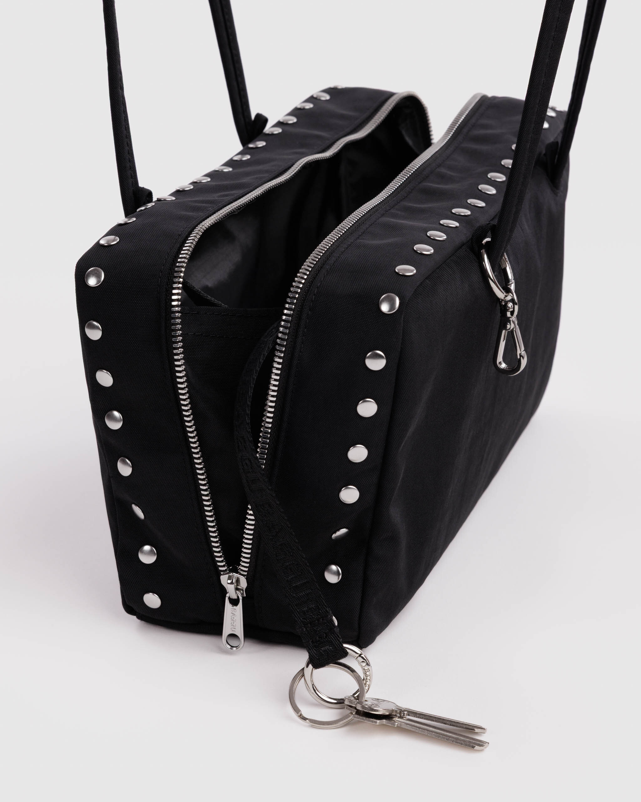 Nylon Bowler Bag - Studs｜BAGGU