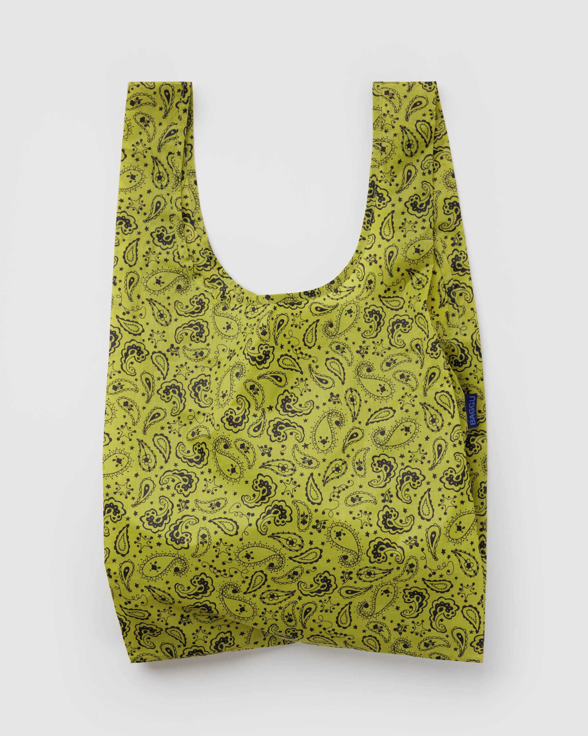Standard Baggu - Chartreuse Paisley｜BAGGU