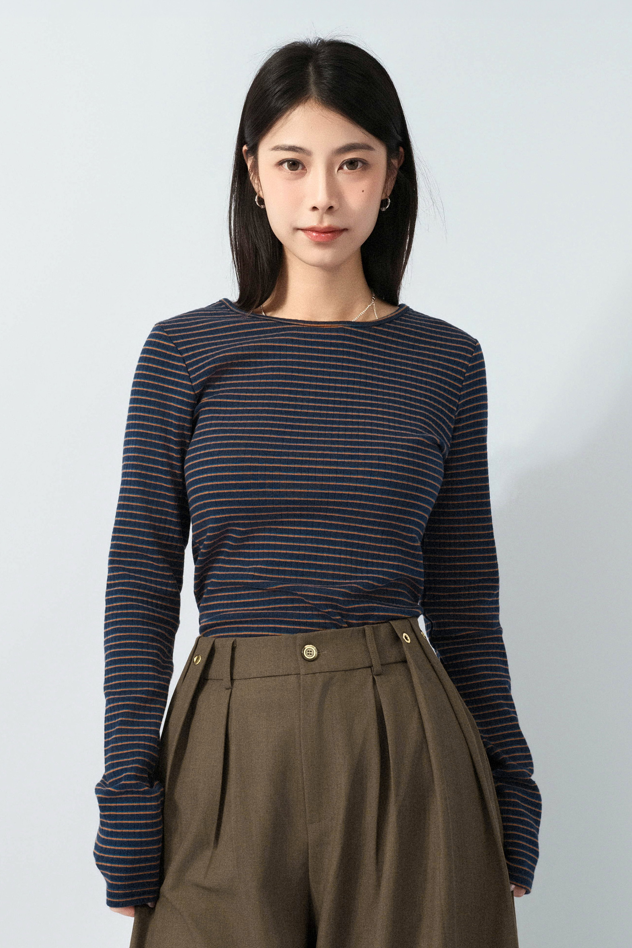 雙色幼間彈性tee (預購產品）