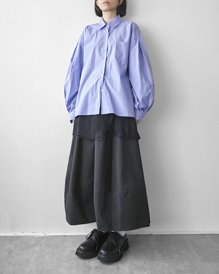 MKT-3000 打褶袖子襯衫