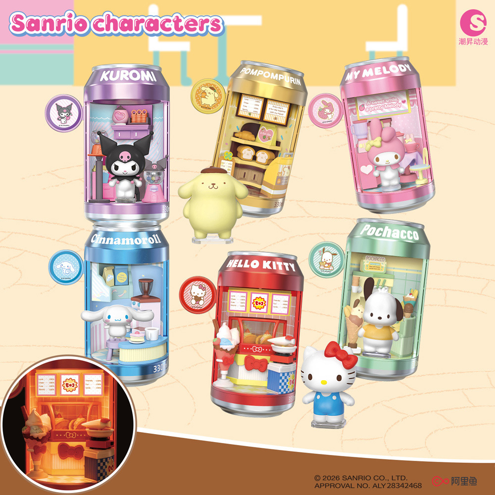 Sanrio-小汽水甜品商店街系列 隨機一入