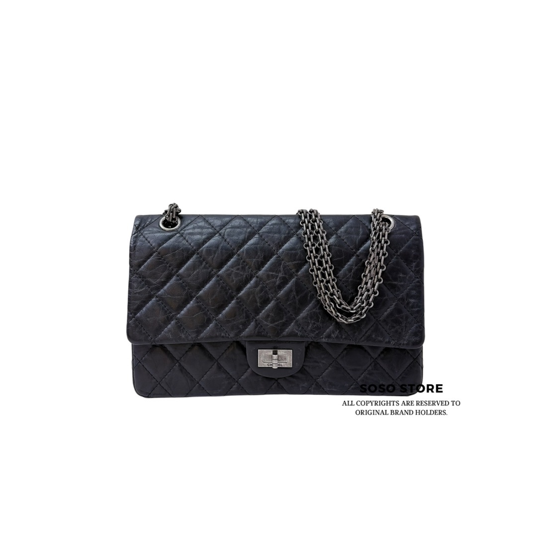 Chanel 2.55 Reissue - Black / SHW