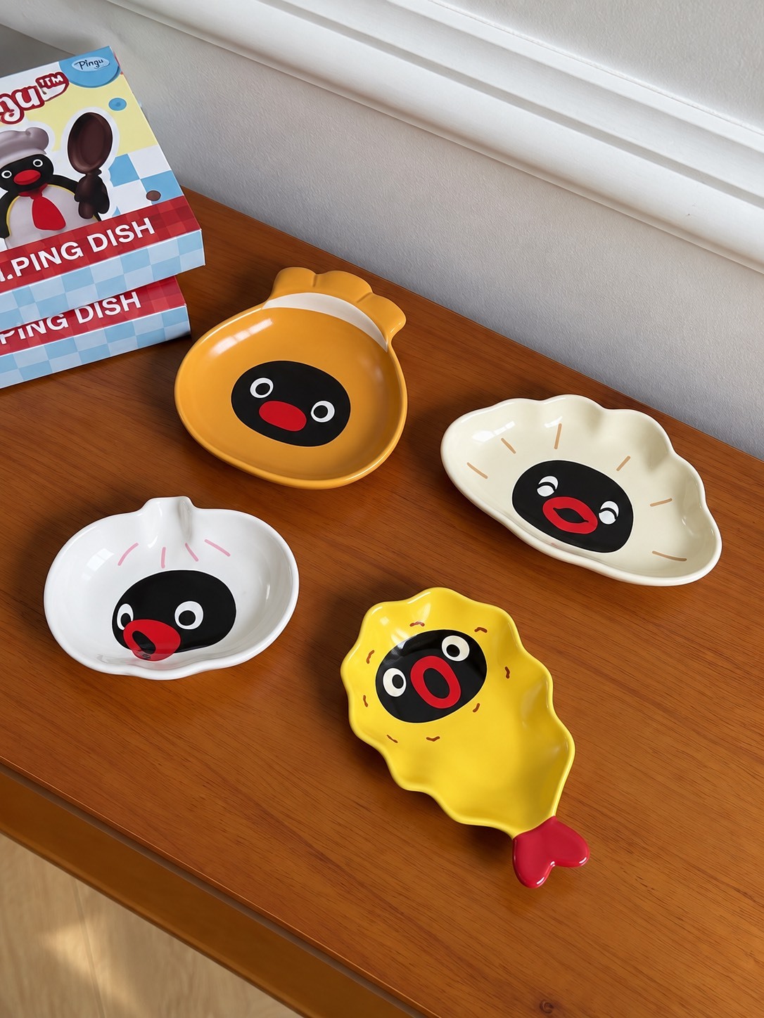 正版授權 PINGU 企鵝家族 食物系列 醬料碟