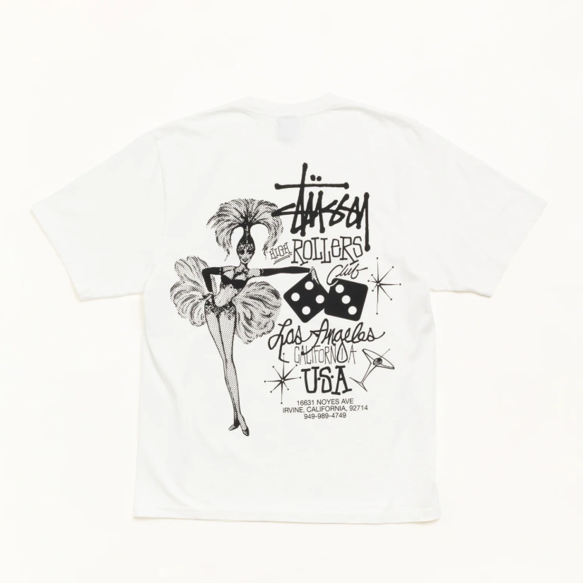 [Instock] STUSSY FW26 HIGH ROLLERS TEE | NATURAL