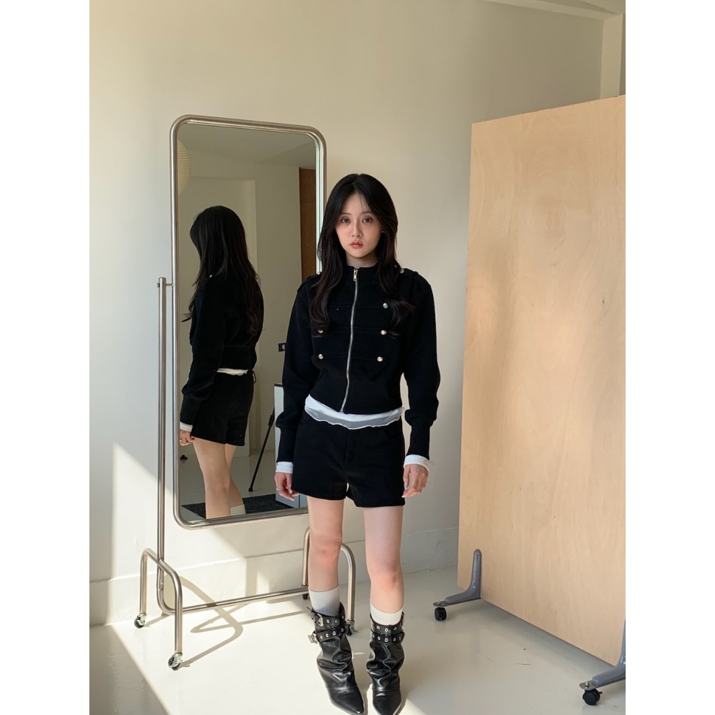 A28 擺脫路人感 短版拿破崙外套 #6461