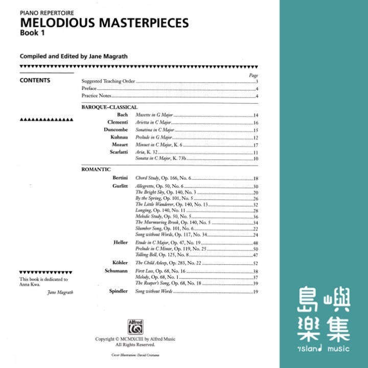 Melodious Masterpieces, Book 1