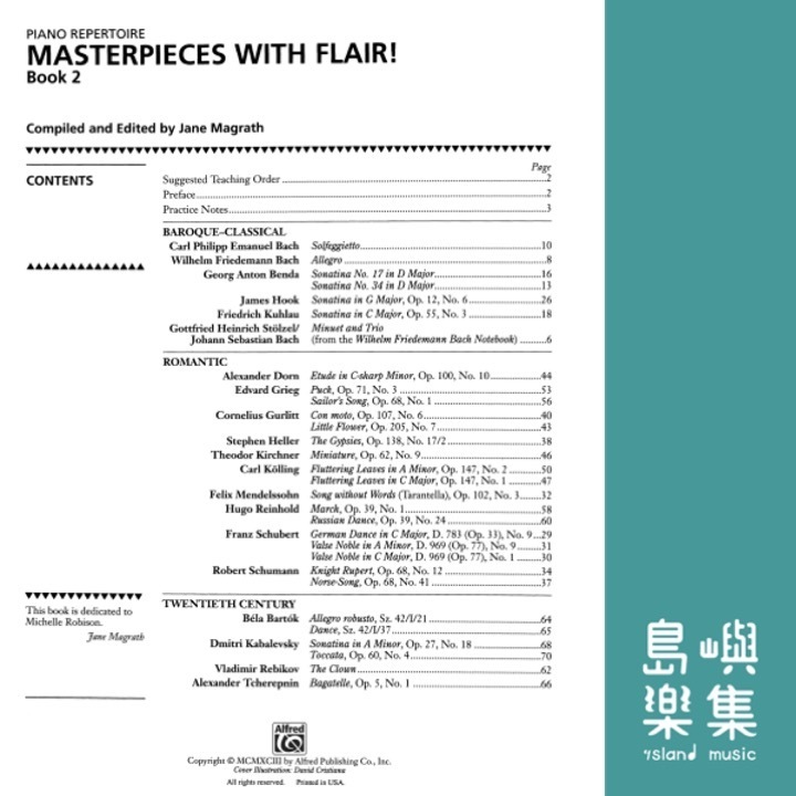Masterpieces with Flair!, Book 2