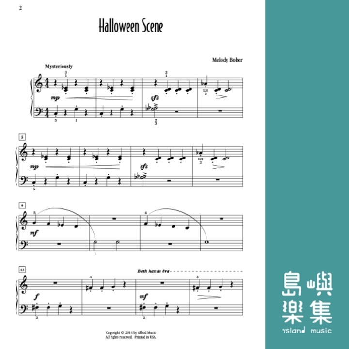 Halloween Scene: Piano Sheet