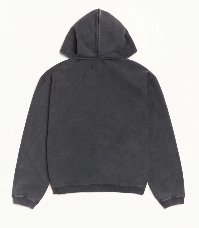 [Instock] STUSSY FW26 FADED GRAPHIC ZIP HOODIE| BLACK