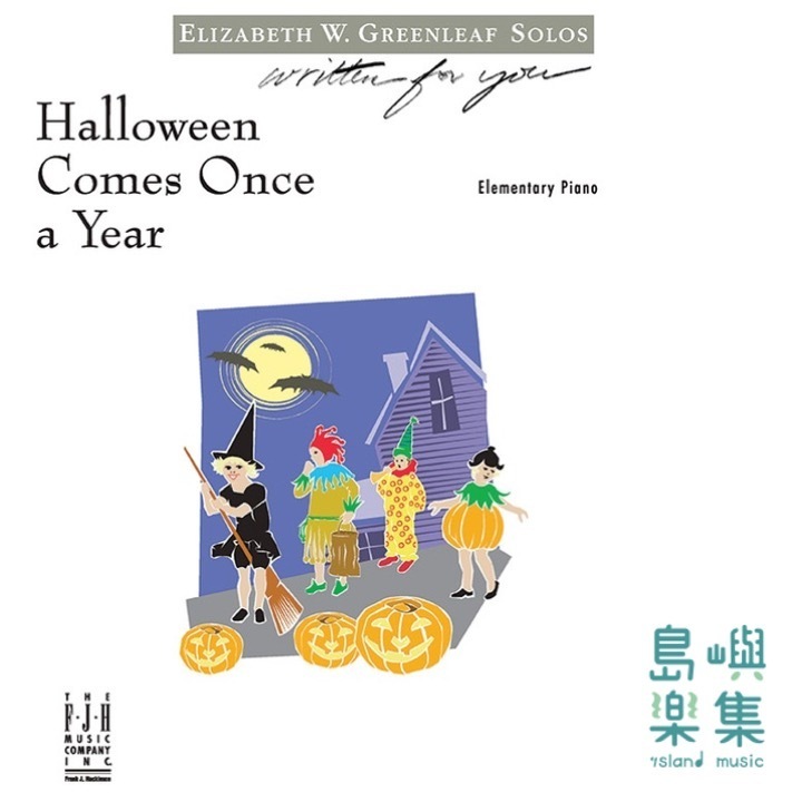 Halloween Comes Once a Year: Elementary Piano Sheet