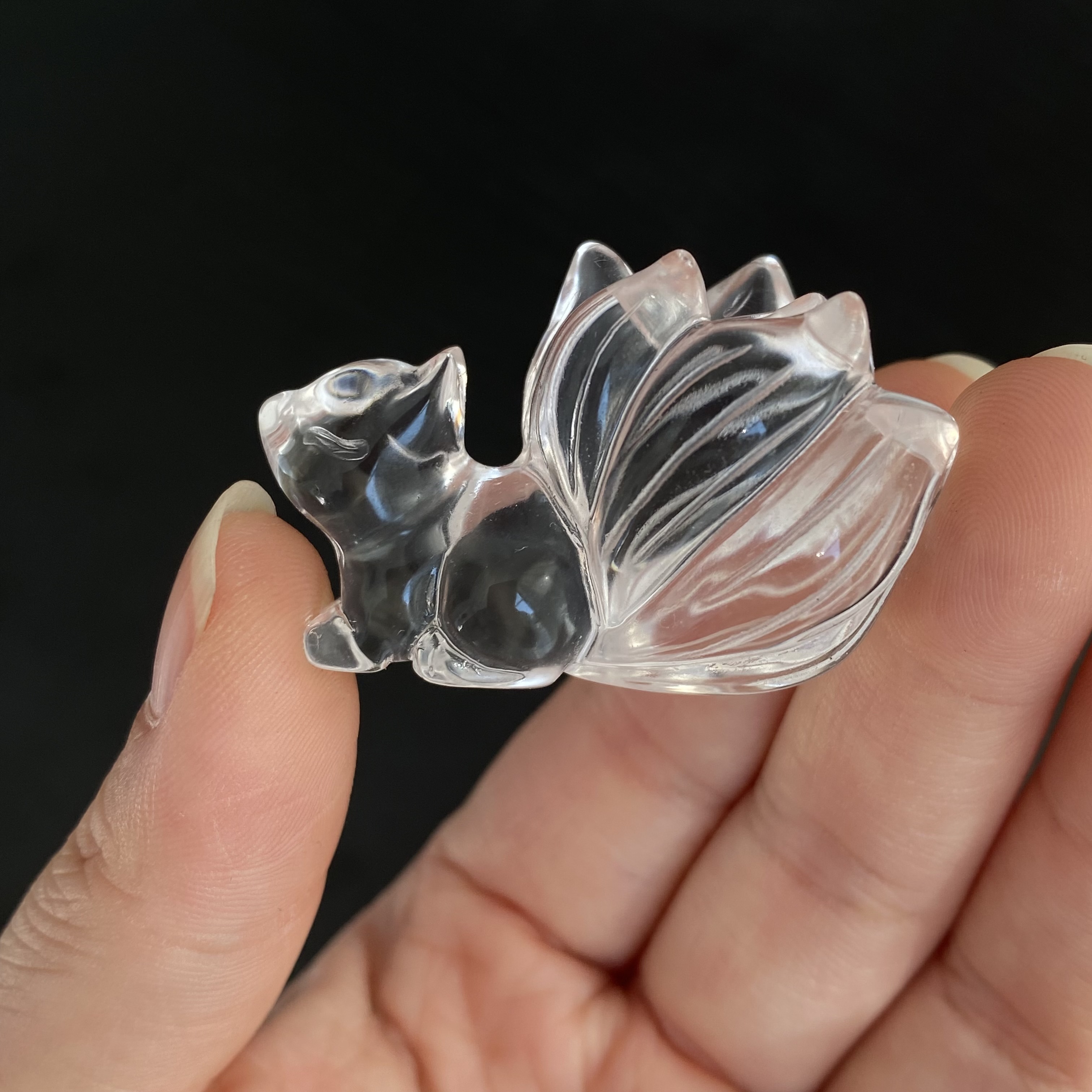 白水晶蓮花九尾狐