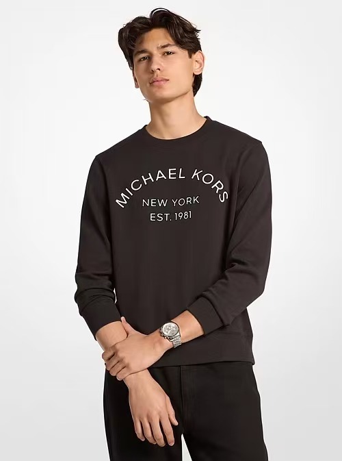 【預購】Michael Kors N100729 男裝圓領衛衣 (黑色)