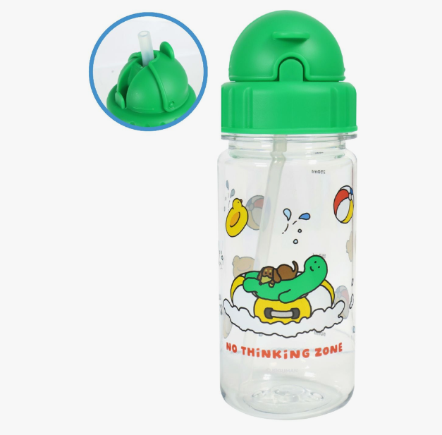 JOGUMAN 250ml Antibacterial Straw Water Bottle