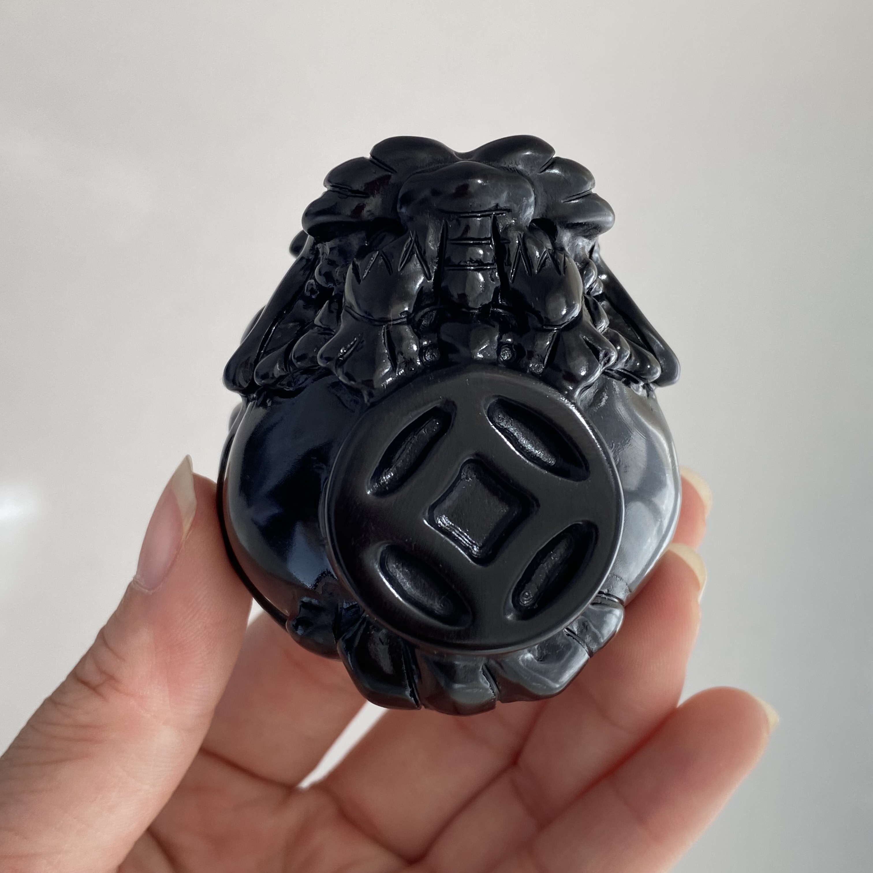 黑曜石錢幣龍龜