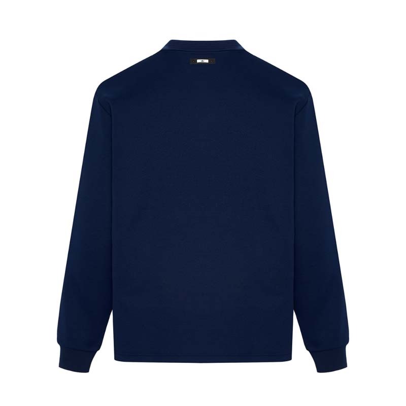 ADIDAS RUGBY POLO LS M 男款 休閒 POLO衫 長袖上衣 深藍色 KZ0489 [國內代購]